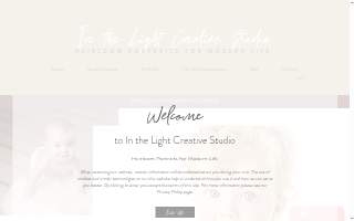 In the Light Creative Studio website