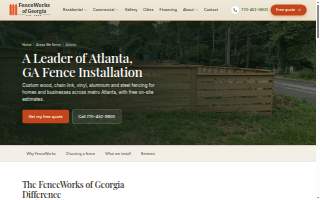 FenceWorks of Georgia website
