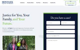 Montlick Injury Attorneys of Brookhaven website