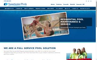 Sweetwater Pool Services website