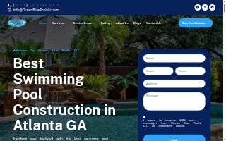 Ocean Blue Pools LLC of Brookhaven website