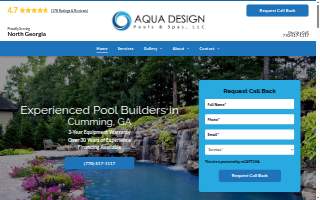 Aqua Design Pools & Spas, LLC website