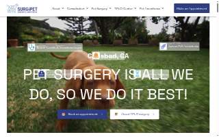 SurgiPet Affordable Surgery & Dentistry website