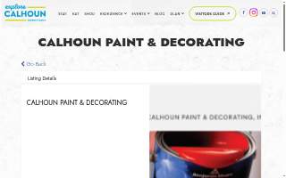 Calhoun Paint & Decorating website