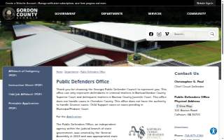 Gordon County Public Defender website