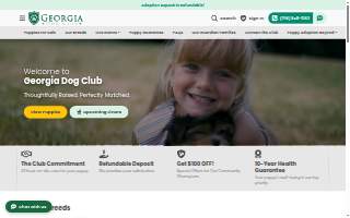 Georgia Dog Club website