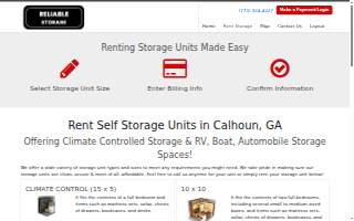 Reliable Storage website