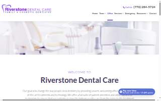 Riverstone Dental Care website