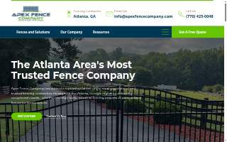 Apex Fence Company website