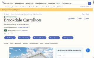 Brookdale Carrollton website