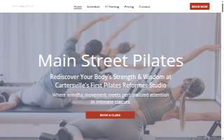 Main Street Pilates website