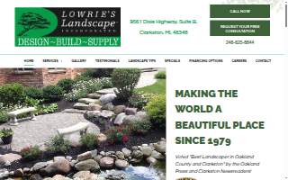 Lowrie's Landscape website