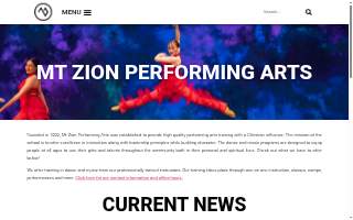 Mt Zion Performing Arts website