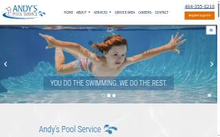 Andy's Pool Service website