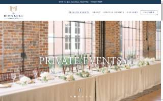 The Bibb Mill Event Center website