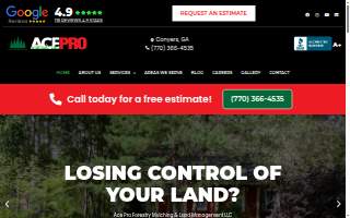 Ace Pro Forestry Mulching & Land Management, LLC website