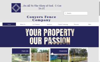 Conyers Fence Company website