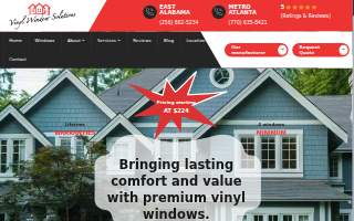 Vinyl Window Solutions of Conyers website