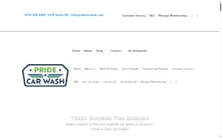 PRIDE CAR WASH website