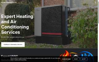 Premier Heating & Air website
