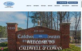 Caldwell & Cowan Funeral Home and Dogwood Hill Crematory website