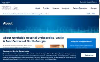 Northside Hospital Orthopedics - Ankle & Foot Centers of North Georgia - Cumming website