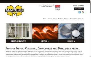 Marcus Heating and Air Conditioning website