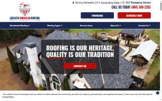 Greater American Roofing website