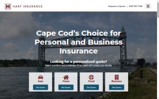 Hart Insurance Agency website