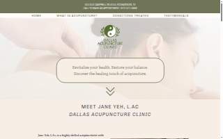Dallas Acupuncture Clinic website
