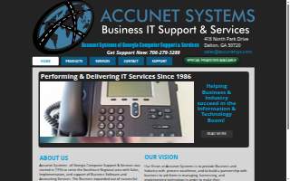 Accunet Systems website