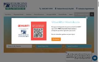 Resurgens Orthopaedics website