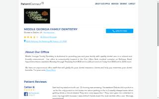 Middle Georgia Family Dentistry website