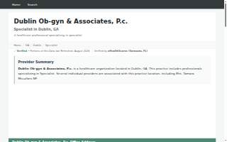 Dublin OB/GYN Associates, P.C. website