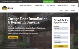 Helix Garage Doors website