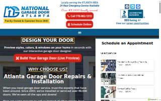 National Garage Door of Atlanta website