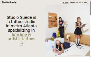 Studio Suede | Fine Line Tattoos website