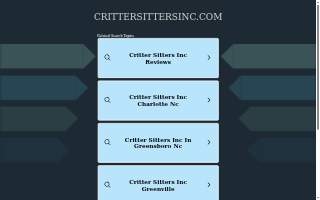 Critter Sitters, Inc. website