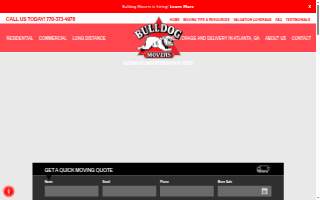 Bulldog Movers of Dunwoody website