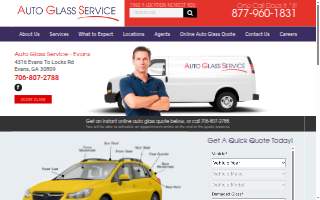 Evans Glass Repair website