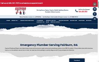 Plumbing Express website