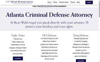 Ryan Walsh Legal website