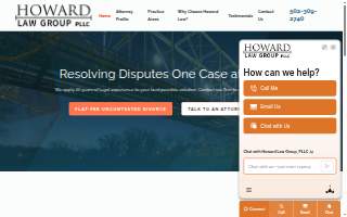 Howard Law Group website