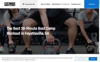 Fit Body Boot Camp of Fayetteville website