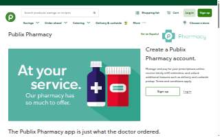 Publix Pharmacy at Village Shops of Flowery Branch website