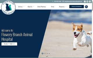 Flowery Branch Animal Hospital website