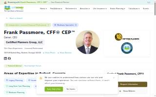 Frank Passmore, Certified Financial Fiduciary website