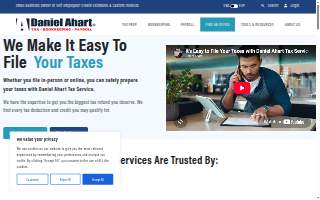 Daniel Ahart Tax Service® - Forest Park website