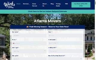 Wirks Moving and Storage - Alpharetta Movers website