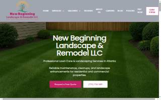New Beginning Landscape & Remodel LLC of Forest Park website